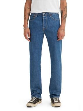 Levi's 501 Original Fit Men's Jeans W36 L32 Medium Wash 501-0186 Button Fly